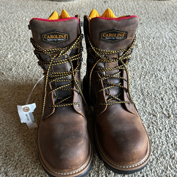 Brand new unworn Carolina boots.  Cancellor model composite toe 8”work boot - Picture 1 of 4